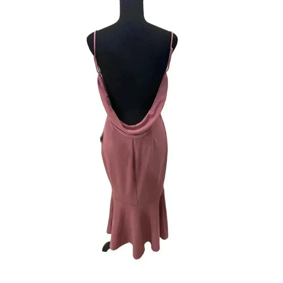 NWT Katie May Twirl Sleeveless Pink Drape Back Dress - Picture 6 of 7